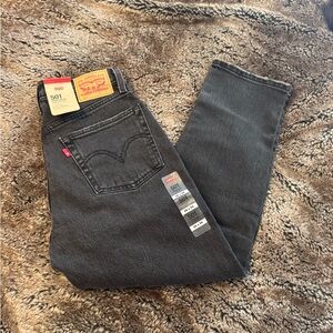 26x26 Levi 501 cropped black denim jeans